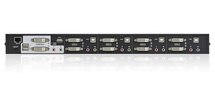 Switch KVMP USB DVI Dual View a 4 Porte - Aten IDATA CS- 1644 A