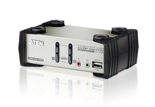 Switch KVM VGA 2 USB/PS ports 2 with audio and OSD - Aten CS 1732 B