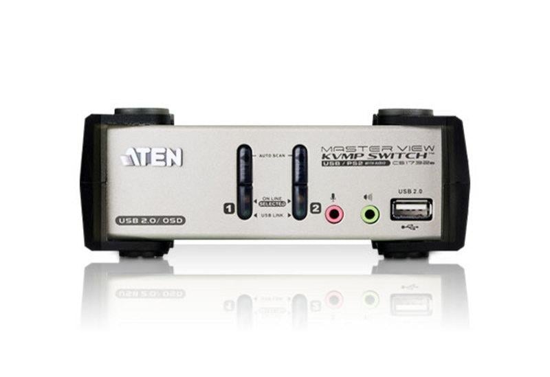KVM VGA audio Switch 2 porte USB/PS2 OSD, CS-1732B - Aten IDATA CS-1732B