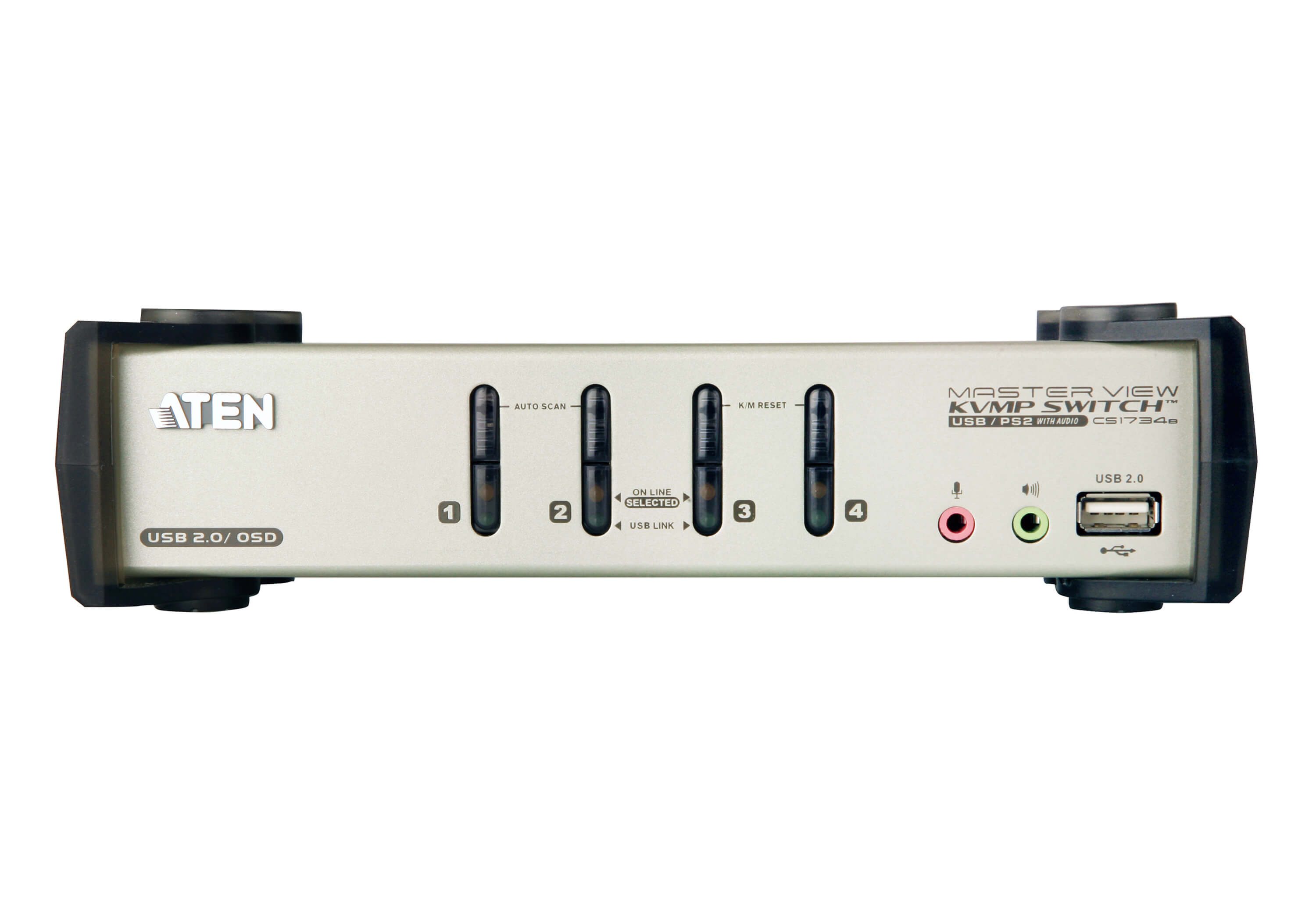 KVM VGA audio Switch 4 porte USB/PS2 OSD, CS-1734B - Aten IDATA CS-1734B