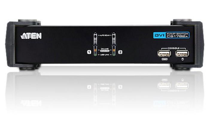 Switch KVM USB DVI a 2 Porte con Audio e Hub USB - Aten IDATA CS-1762