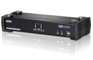 Switch KVM USB DVI Dual Link to 2 Doors with Audio and USB Hub - Aten IDATA CS- 1782