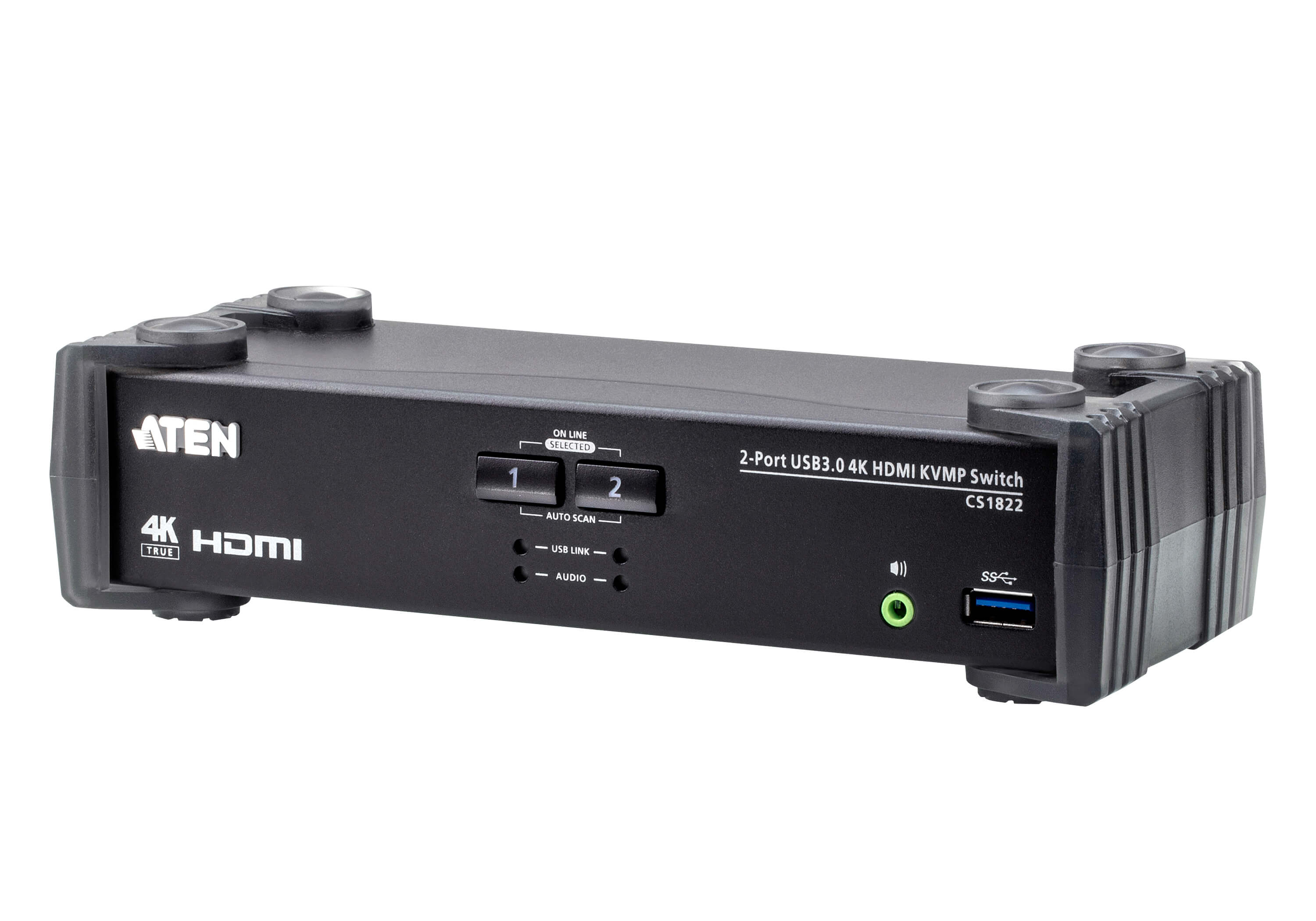 USB 3.2 4 K HDMI KVMP 2 ports with Audio Mixer Mode - Aten IDATA CS- 1822
