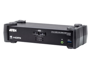 Switch USB 3.2 4K HDMI KVMP a 2 porte con Modalità Mixer Audio - Aten IDATA CS-1822