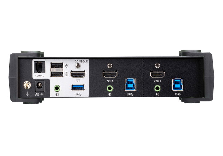 Switch USB 3.2 4K HDMI KVMP a 2 porte con Modalità Mixer Audio - Aten IDATA CS-1822