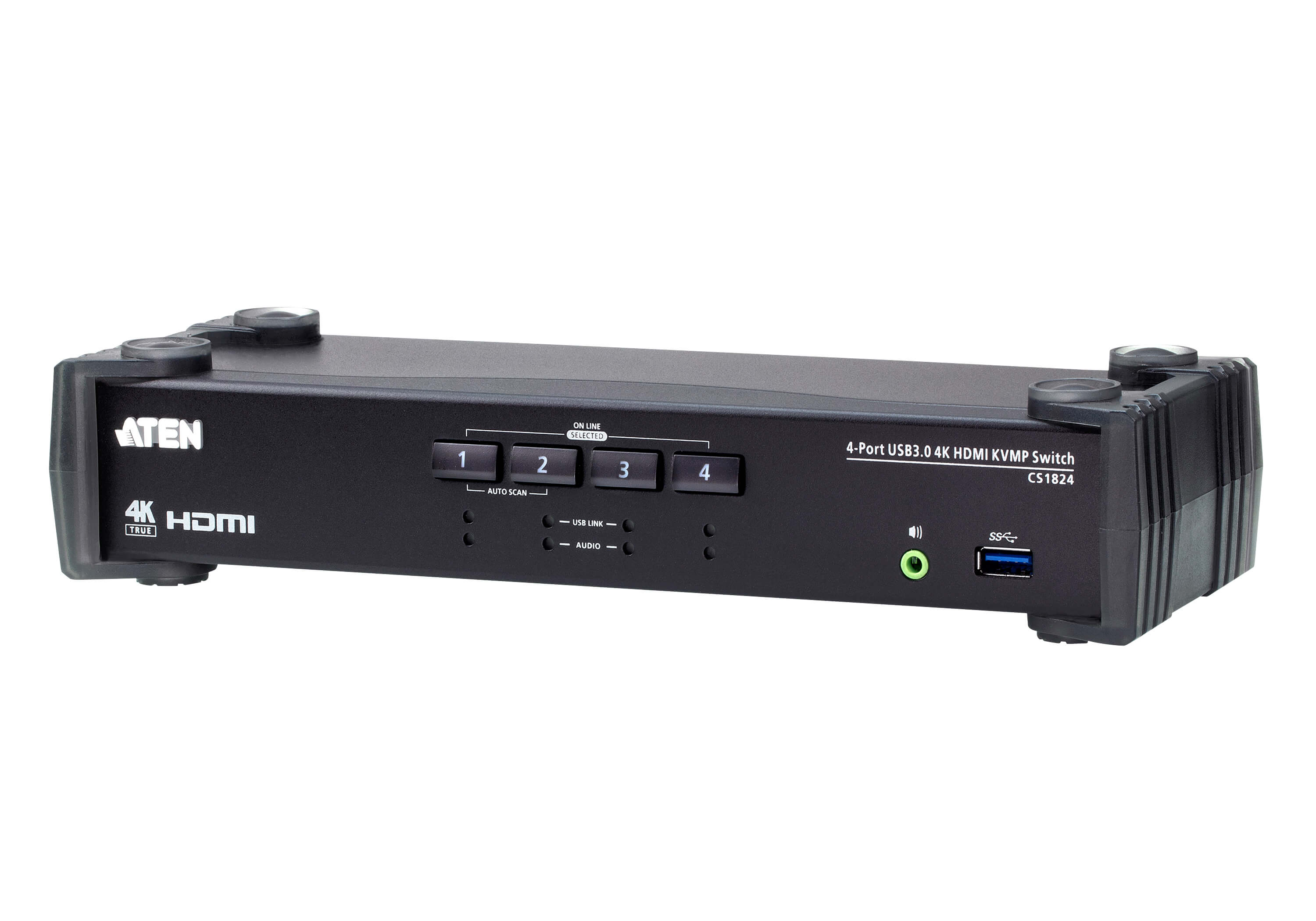 Switch USB 3.2 4K HDMI KVMP™ a 4 porte con Modalità Mixer Audio, CS1824 - Aten IDATA CS-1824