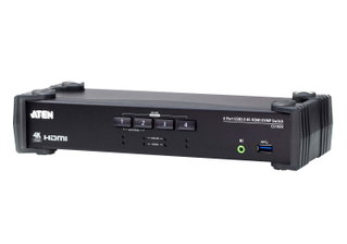 USB 3.2 4 K HDMI KVMP 4 ports with Audio Mixer Mode - Aten IDATA CS- 1824