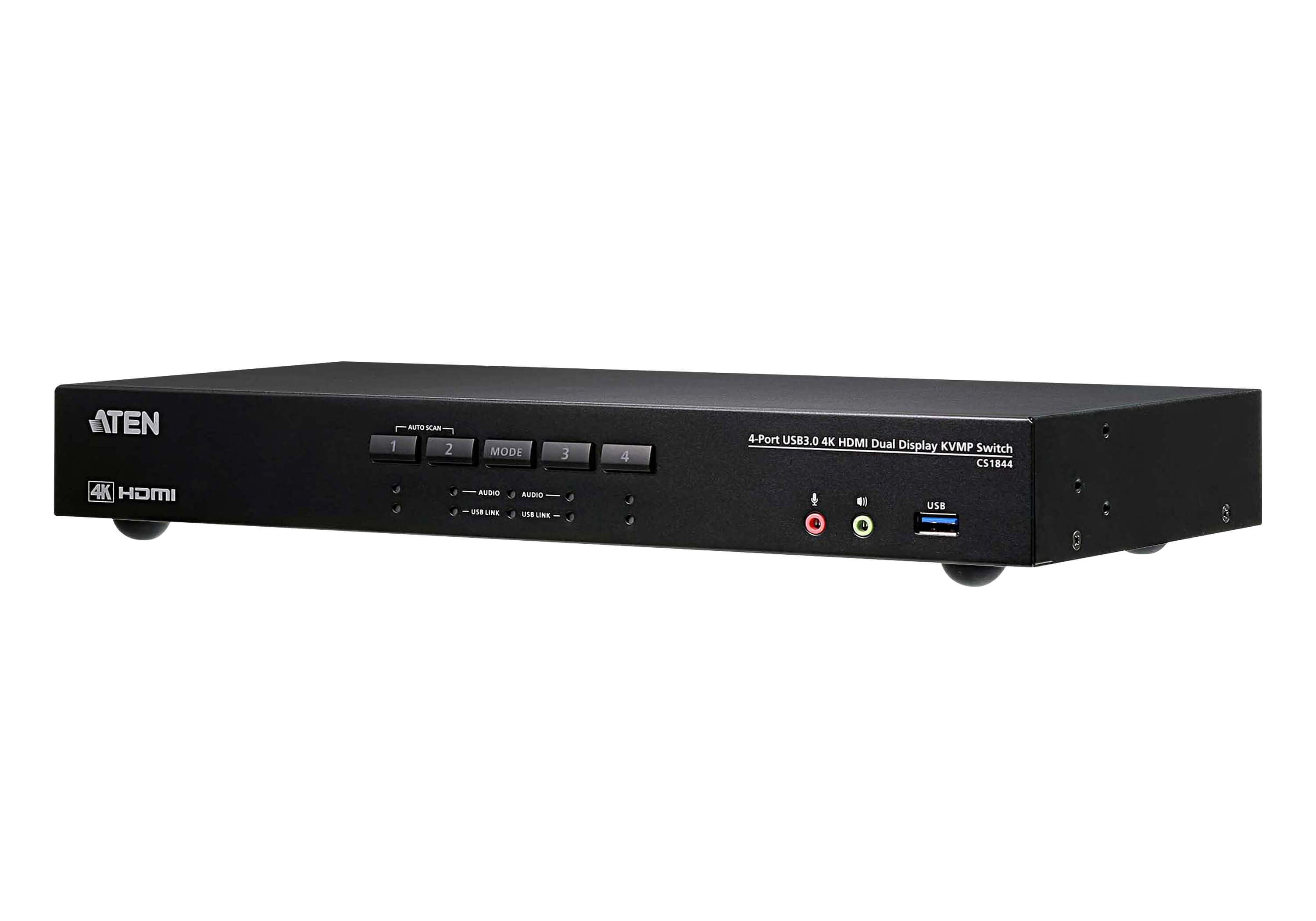 Switch KVMP USB 3.0 4 K HDMI Dual Display with 4 ports - Aten IDATA CS- 1844