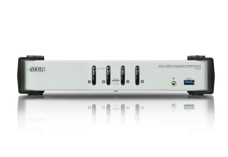 Switch DisplayPort KVMP USB3.0 a 4 porte, CS1914 - Aten IDATA CS-1914