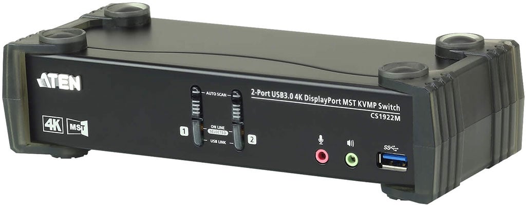 Switch KVMP 4K DisplayPort a 2 porte MST USB3.0, CS1922m - Aten IDATA CS-1922M
