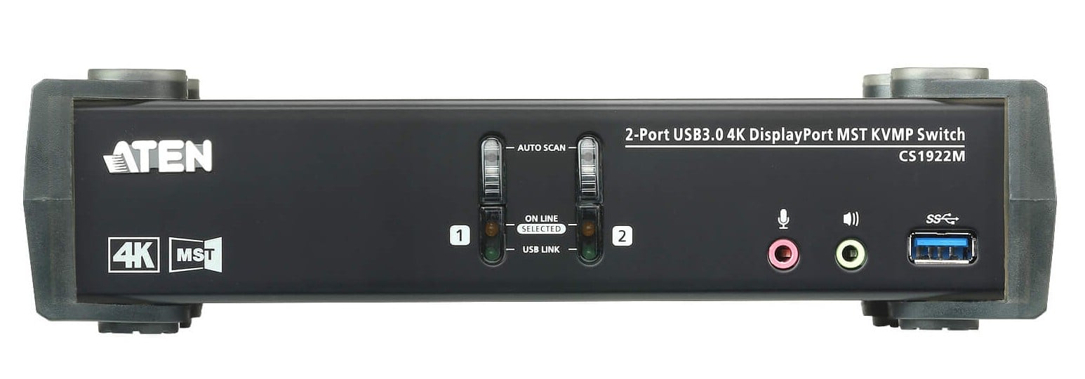 Switch KVMP 4K DisplayPort a 2 porte MST USB3.0, CS1922m - Aten IDATA CS-1922M