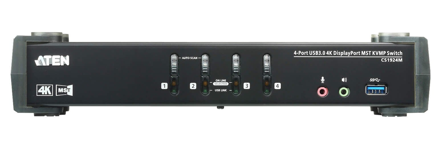 Switch KVMP 4K DisplayPort a 4 porte MST USB3.0, CS1924m - Aten IDATA CS-1924M