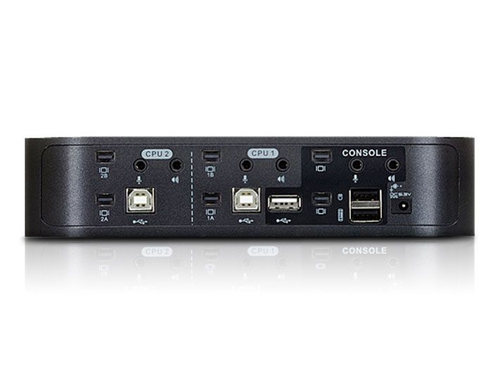 Switch KVMP per doppio schermo Mini DisplayPort (ThunderBolt) 2 USB, CS1942-AT-G - Aten IDATA CS-1942