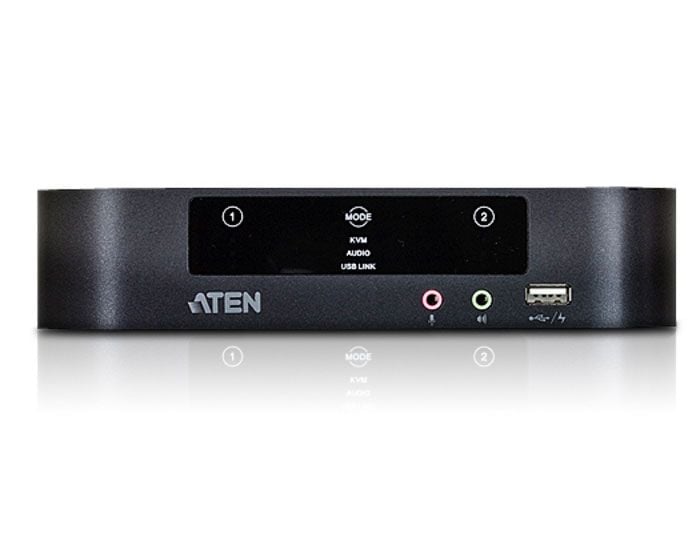 Switch KVMP per doppio schermo Mini DisplayPort (ThunderBolt) 2 USB, CS1942-AT-G - Aten IDATA CS-1942