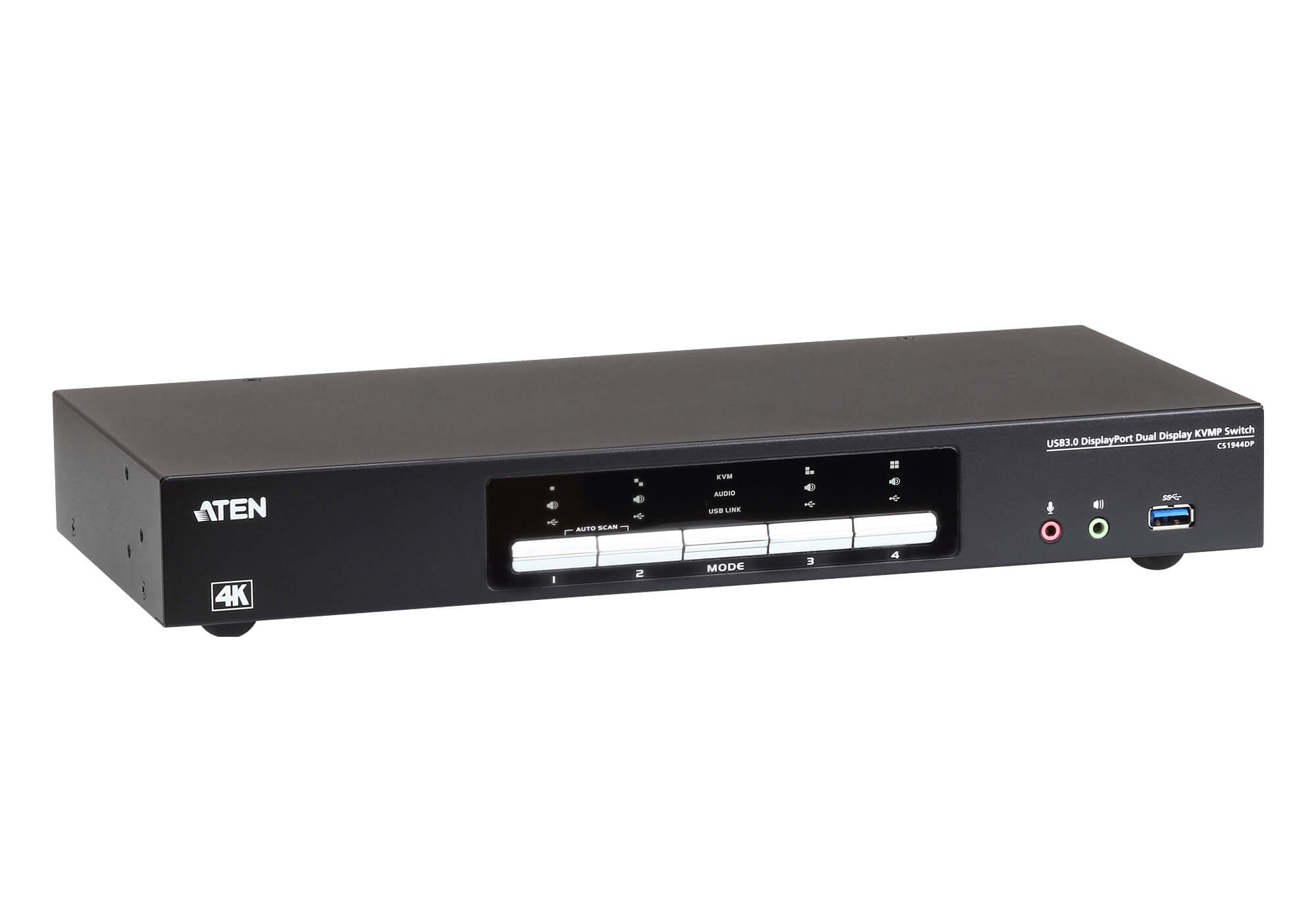 Switch KVMP Schermo Doppio USB3.0 4K DisplayPort 4 porte, CS1944DP - Aten IDATA CS-1944DP