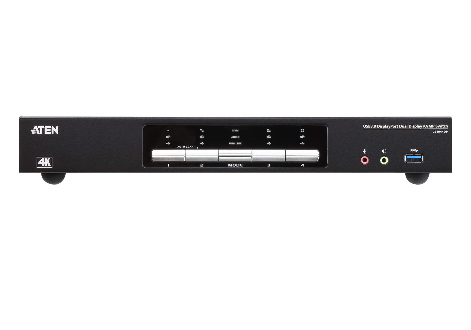 Switch KVMP Schermo Doppio USB3.0 4K DisplayPort 4 porte, CS1944DP - Aten IDATA CS-1944DP