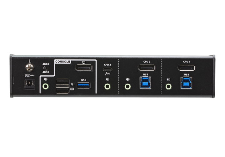 Switch KVMP USB-C DisplayPort Hybrid to 3 ports - Aten IDATA CS- 1953
