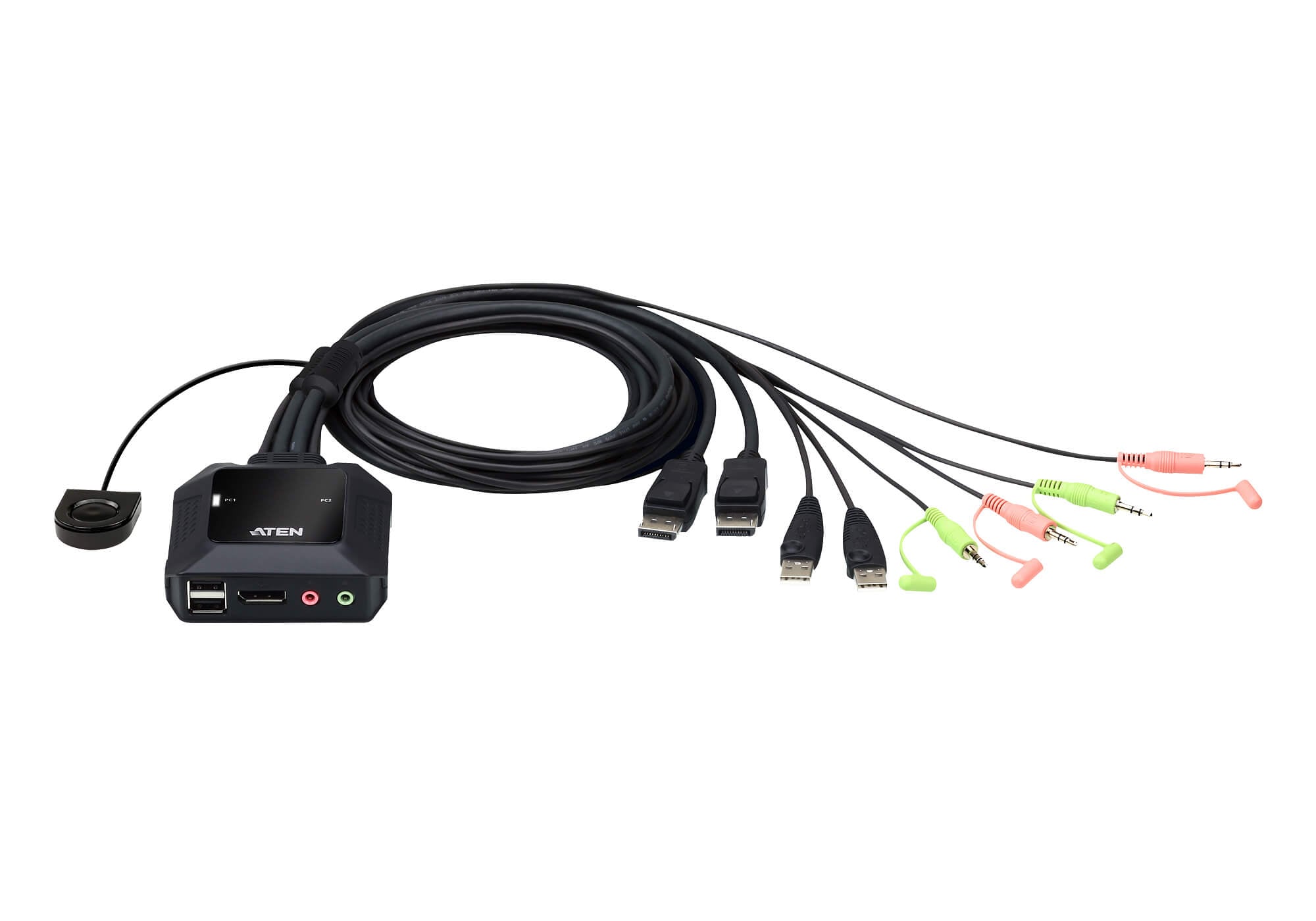 Switch KVM per doppio schermo DisplayPort (ThunderBolt) 2 USB, CS22DP - Aten IDATA CS-22DP