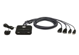 Switch KVM Cable HDMI USB FHD to 2 ports - Aten IDATA CS- 22 HF