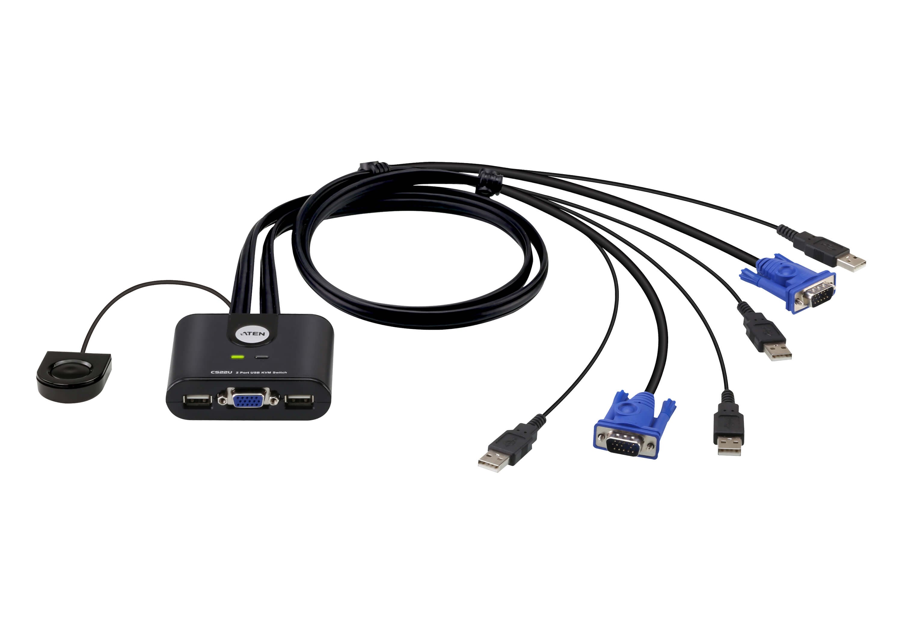Switch KVM USB VGA a 2 porte, CS22U - Aten IDATA CS-22U