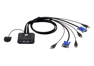Switch USB KVM VGA to 2 Doors - Aten IDATA CS- 22 U