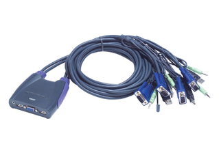 Switch KVM VGA/Audio 4 USB ports - Aten IDATA CS- 64 US
