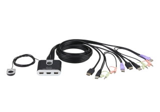 Switch USB USB HDMI to 2 Doors with Audio - Aten IDATA CS- 692