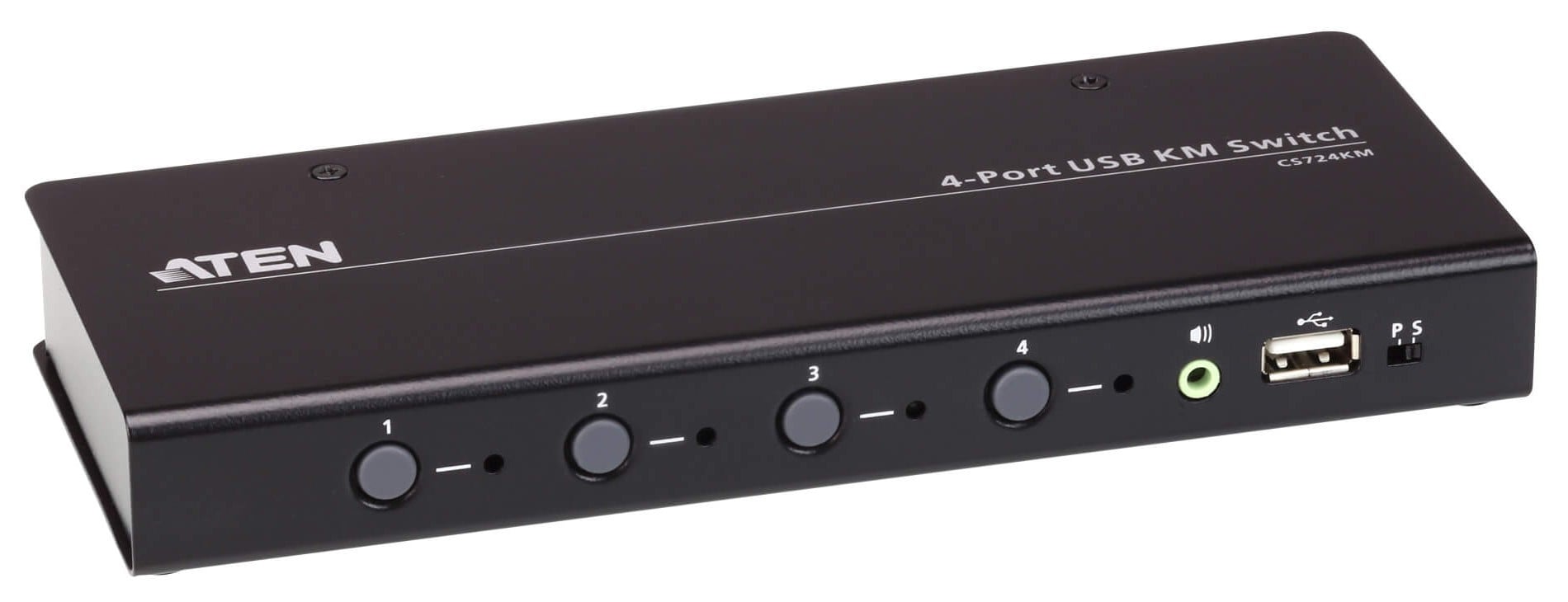 Switch KM USB a 4 porte illimitato con Cavi, CS724KM - Aten IDATA CS-724KM
