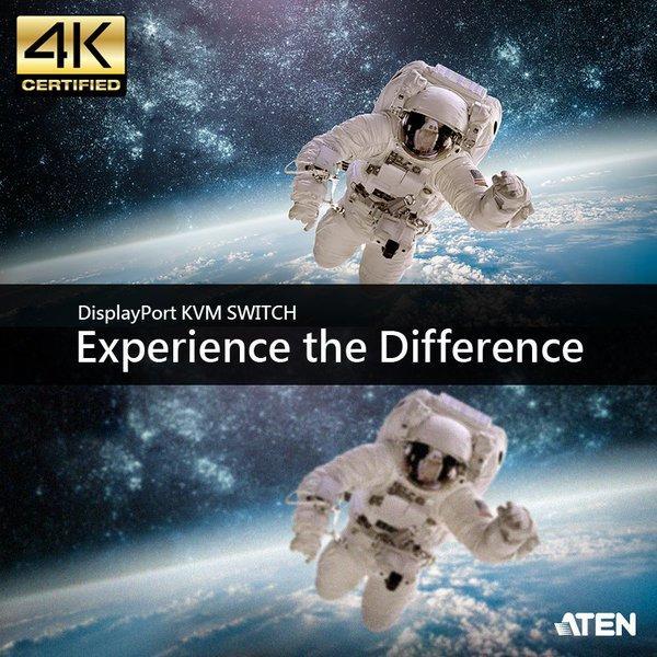 Switch KVM DisplayPort USB 2 porte 4K UHD - Aten IDATA CS-782DP