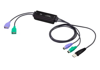 Convertitore da USB a PS/2 per Tastiera e Mouse - Aten IDATA CV-10KM