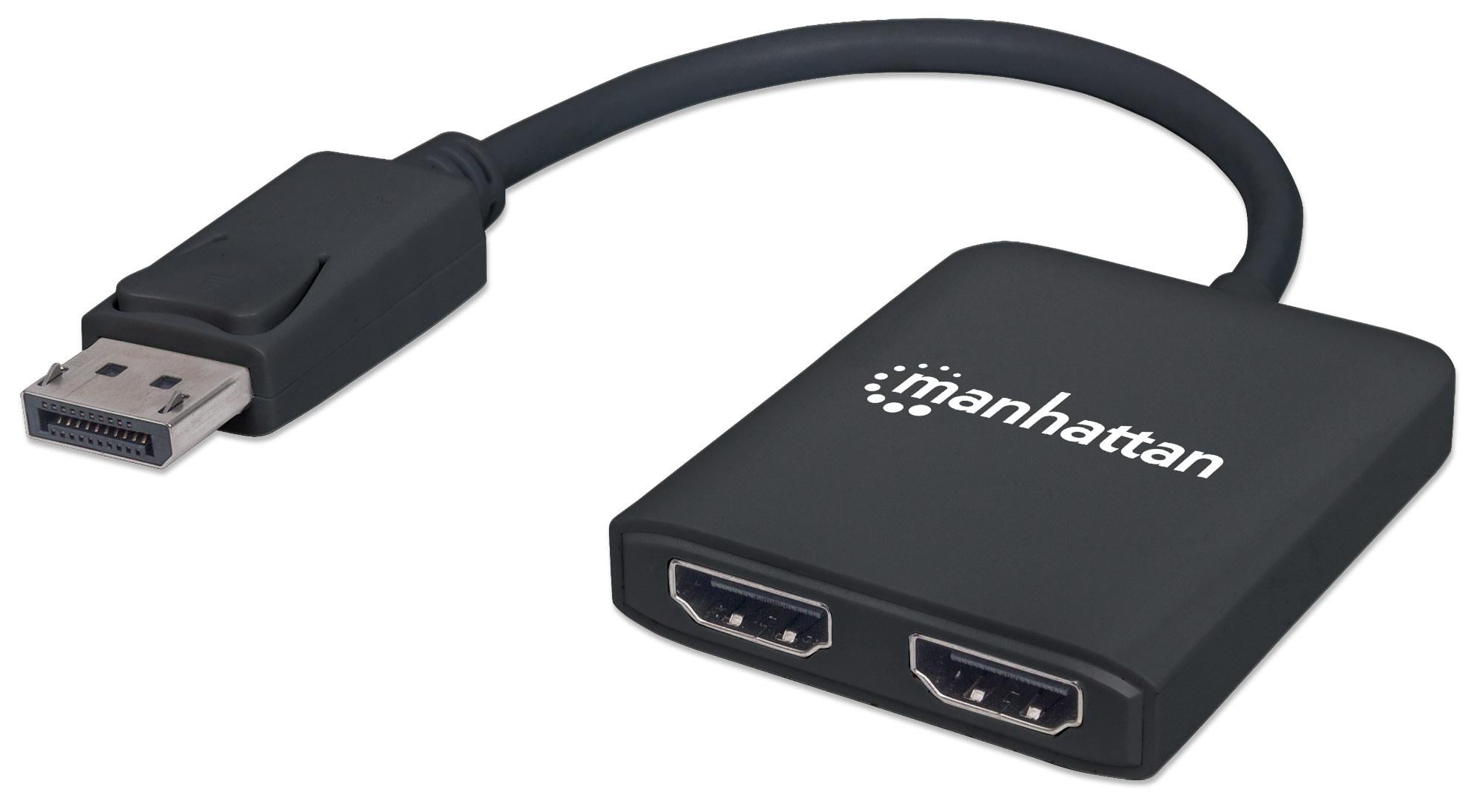 Splitter Hub DisplayPort a 2 porte HDMI con MST - Manhattan IDATA DP-HDMI2M