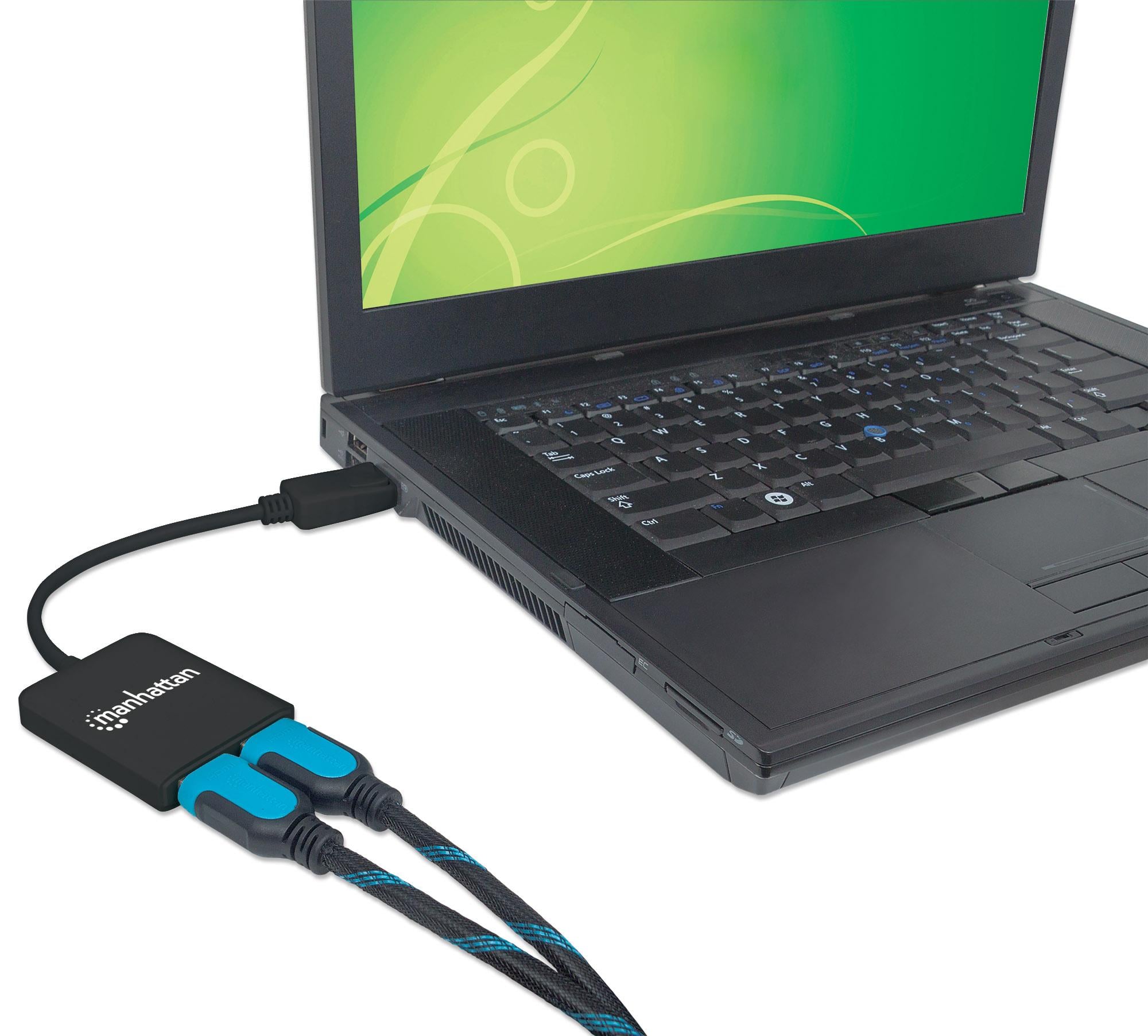 Splitter Hub DisplayPort a 2 porte HDMI con MST - Manhattan IDATA DP-HDMI2M