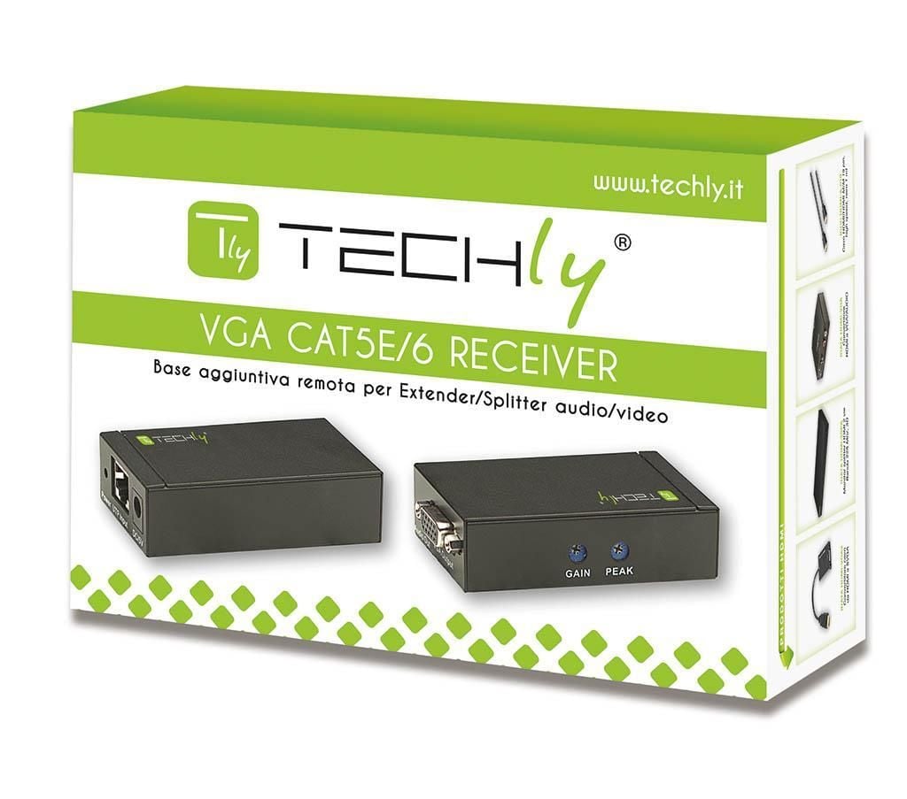 Ricevitore per Extender Audio / Video su Cavo Cat5e 300m - Techly IDATA EX-DL45