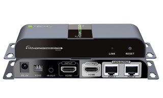 Extender Splitter HDMI 1x2 con IR su Cavo Cat6 fino a 40m - Techly IDATA EX-HL21TY