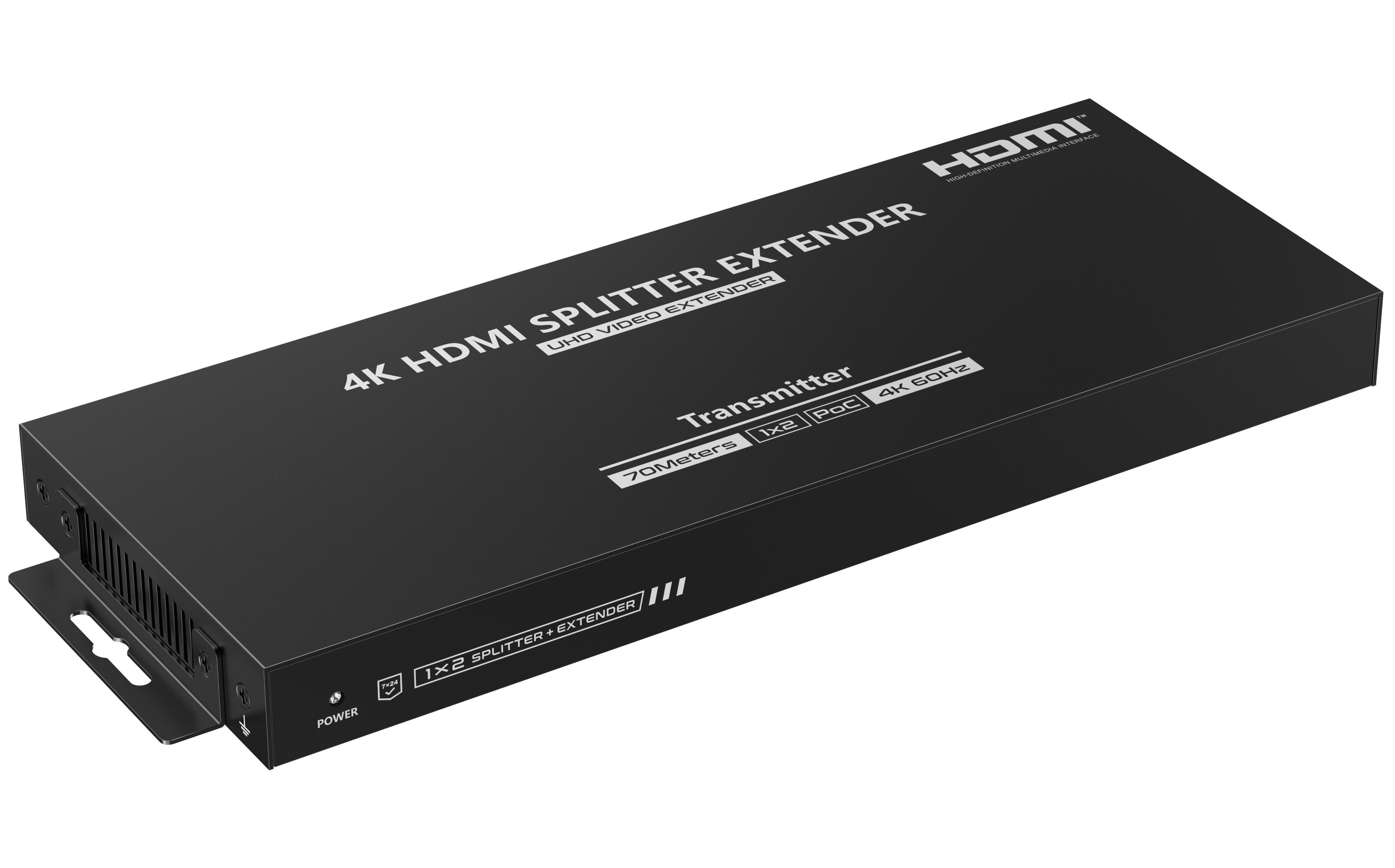 Splitter Extender HDMI 1x2 con IR su Cat6/6a/7 70m - Techly NP IDATA EX-HL21TY3