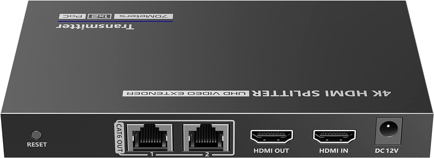 Extender Splitter HDMI 2 vie su Cavo di Rete 70m PoC - Techly IDATA EX-HL21TYP