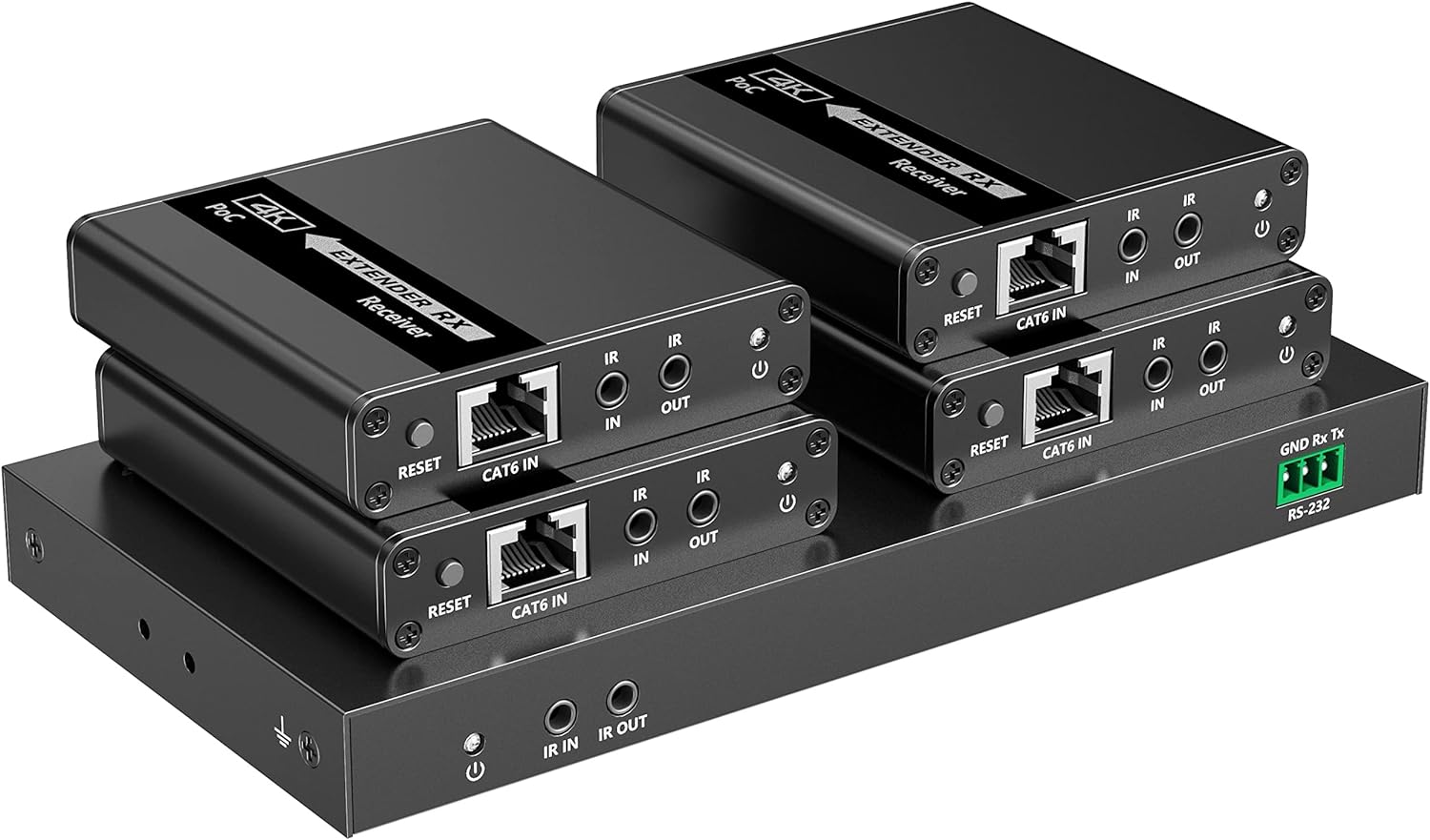 Extender Splitter HDMI 4 routes on Network Cable 70 m PoC - Techly IDATA EX-HL 41 TYP