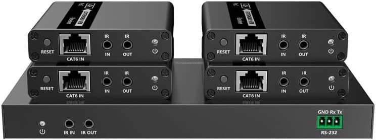 Extender Splitter HDMI 4 vie su Cavo di Rete 70m PoC - Techly IDATA EX-HL41TYP