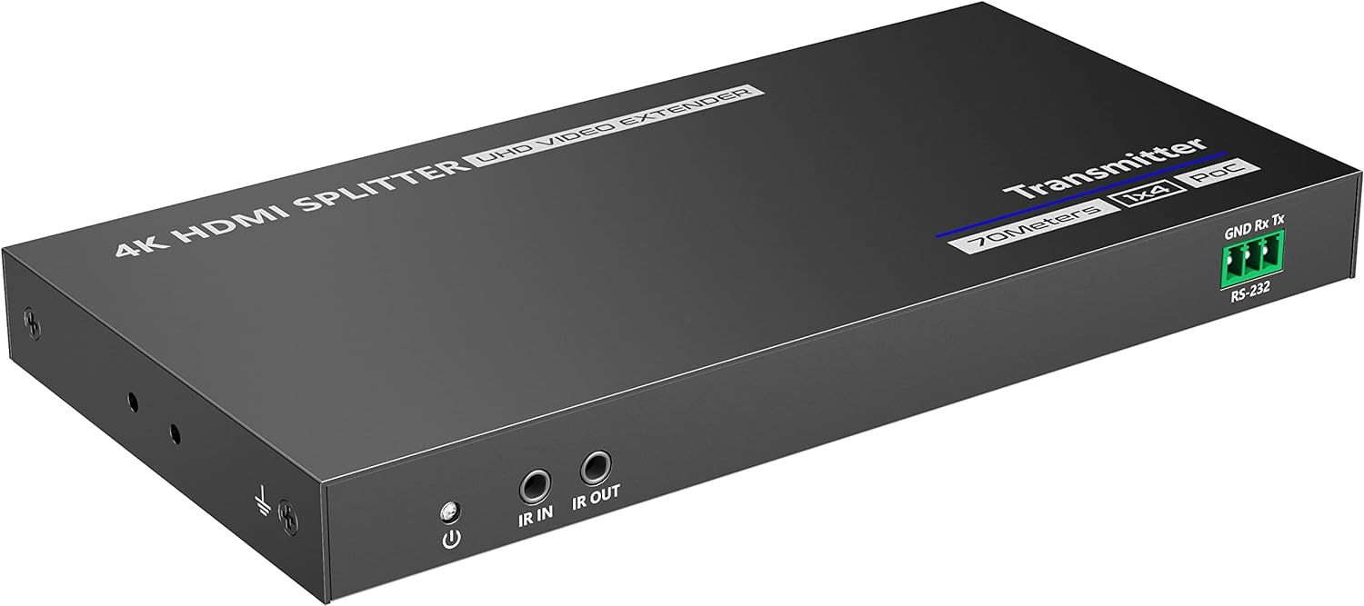 Extender Splitter HDMI 4 vie su Cavo di Rete 70m PoC - Techly IDATA EX-HL41TYP