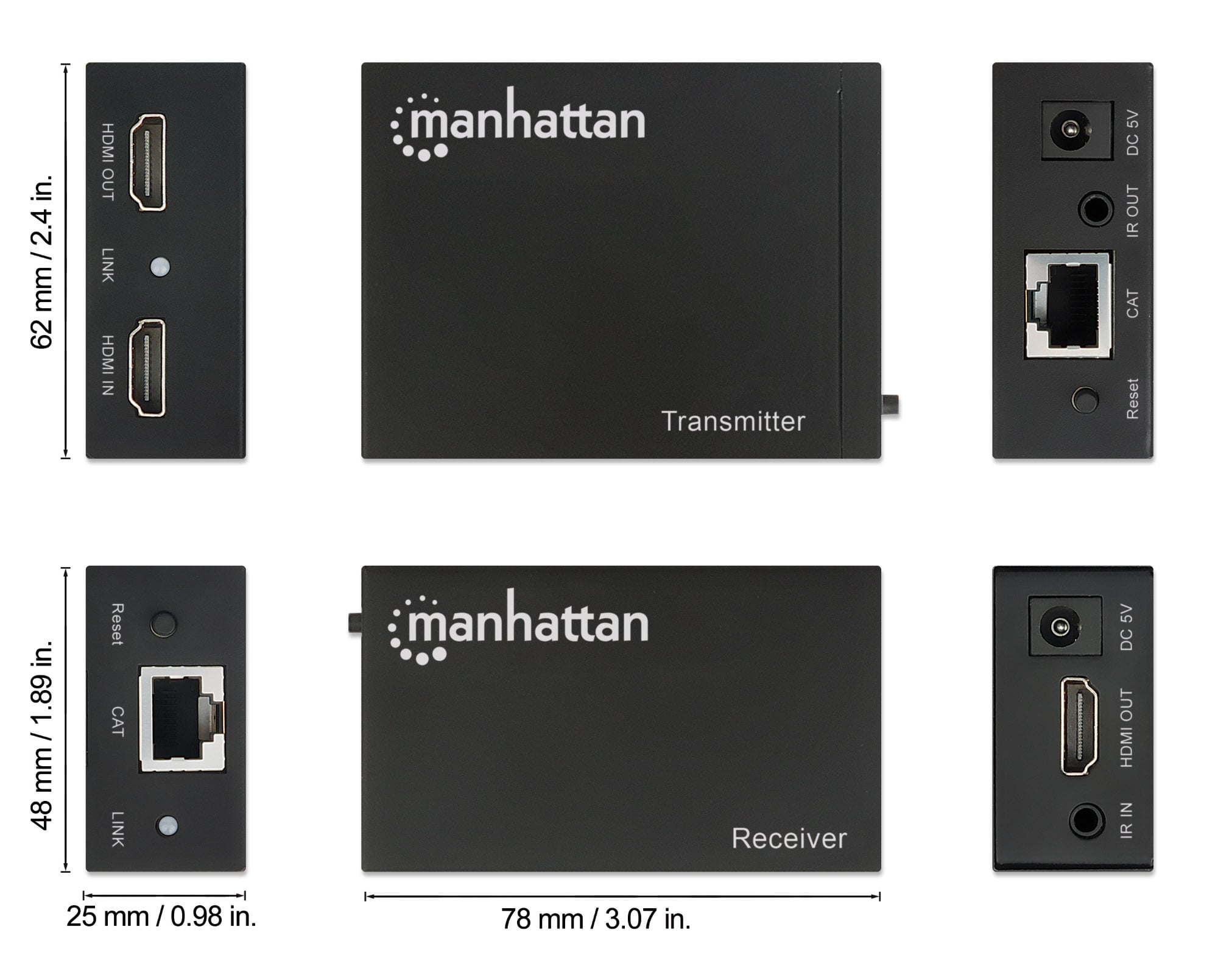 Kit Extender HDMI over Ethernet - Manhattan IDATA EX-HL61