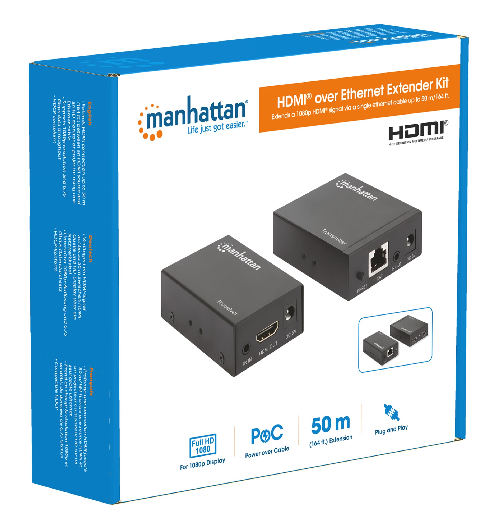 Kit Extender HDMI over Ethernet - Manhattan IDATA EX-HL61