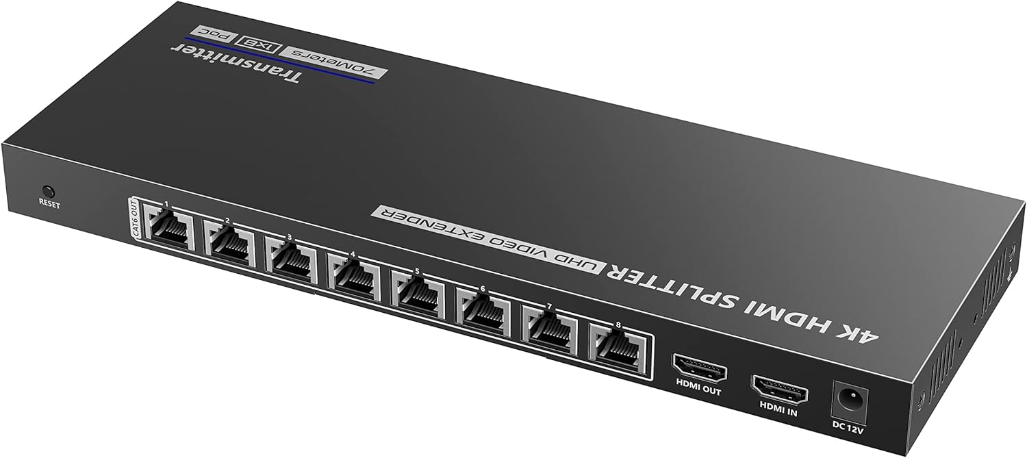 Extender Splitter HDMI 8 vie su Cavo di Rete 70m PoC - Techly IDATA EX-HL81TYP