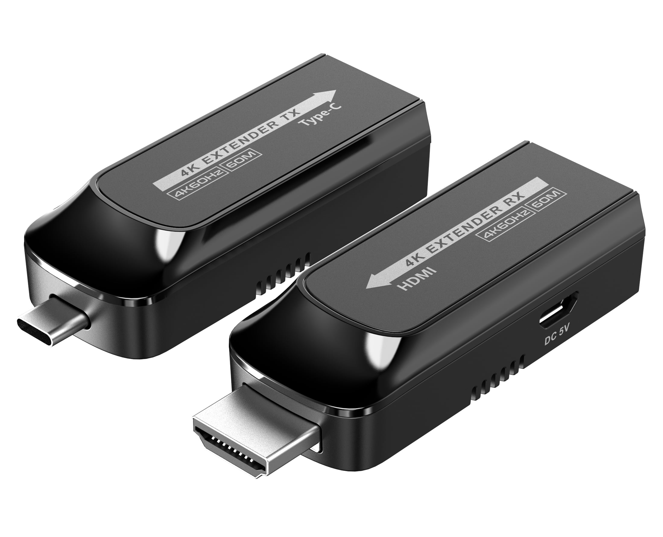 Extender da USB-C™ a HDMI 4K su Cavo Cat6/6A/7 fino a 60m - Techly IDATA EXT-600HC