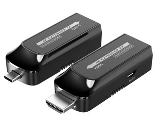 Extender USB-C a HDMI 4K su Cat6/6A/7 fino a 60m - Techly IDATA EXT-600HC