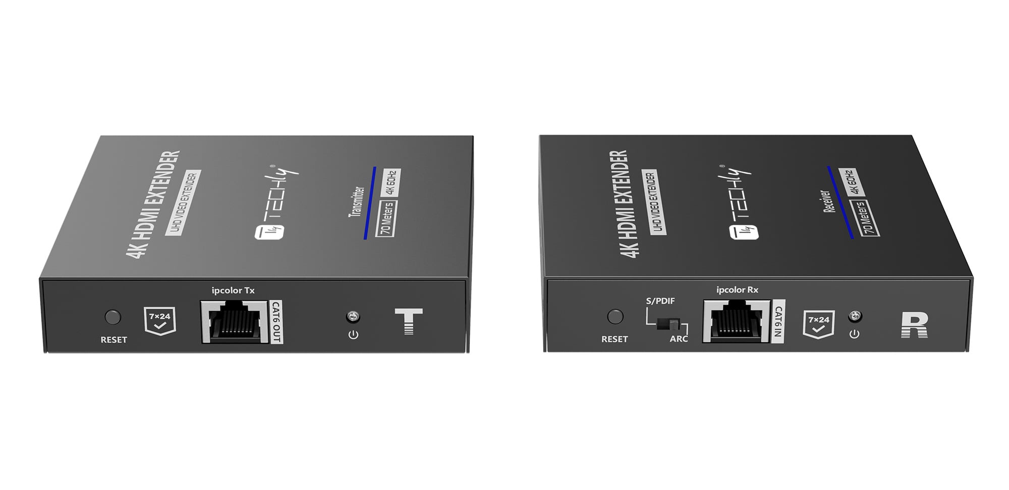 Amplificatore Ripetitore Extender HDMI 4K fino a 70m su Cavo Cat6/6A/7 - Techly IDATA EXT-676