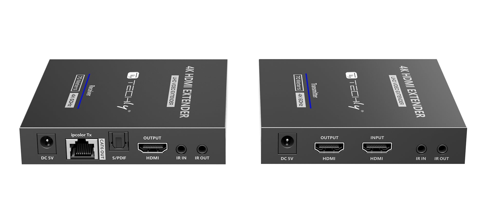 Amplificatore Ripetitore Extender HDMI 4K fino a 70m su Cavo Cat6/6A/7 - Techly IDATA EXT-676