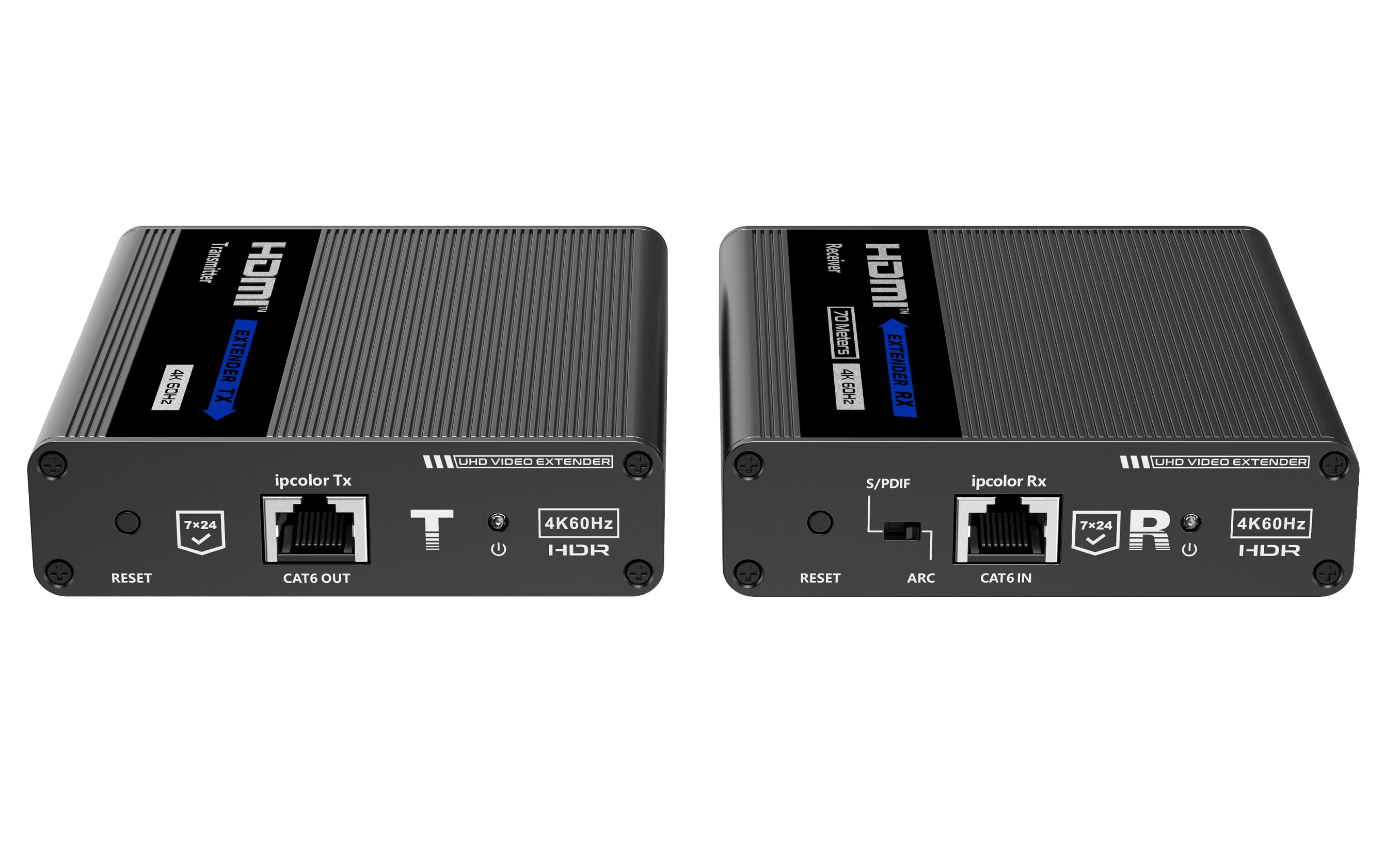 Amplificatore Extender HDMI 4K fino a 70m su Cavo Cat6/6A/7 punto-punto - Techly IDATA EXT-676E