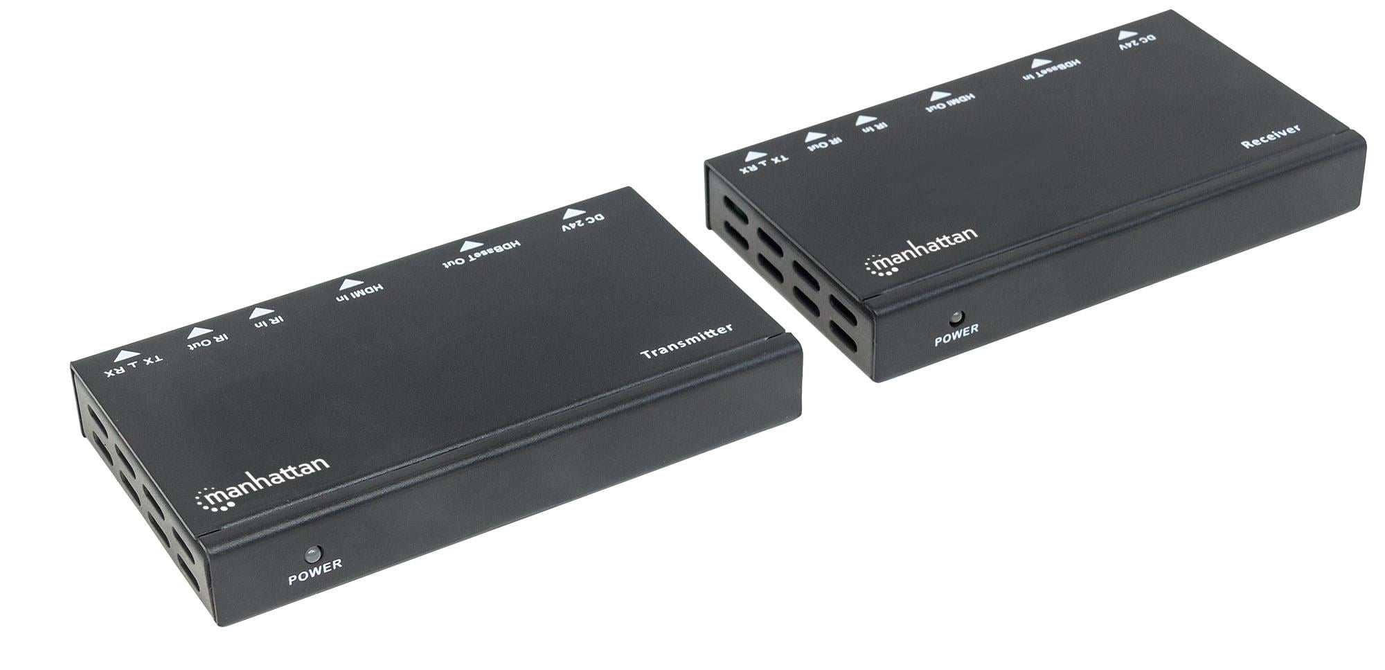 Amplificatore HDMI HDBaseT Tramite Kit di Espansione Ethernet - Manhattan IDATA EXT-E38M