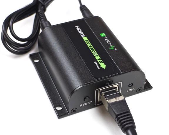 Extender HDMI Full HD 3D IR su cavo Cat5E/6/6A/7 60m Autoregolato - Techly IDATA EXT-E70I