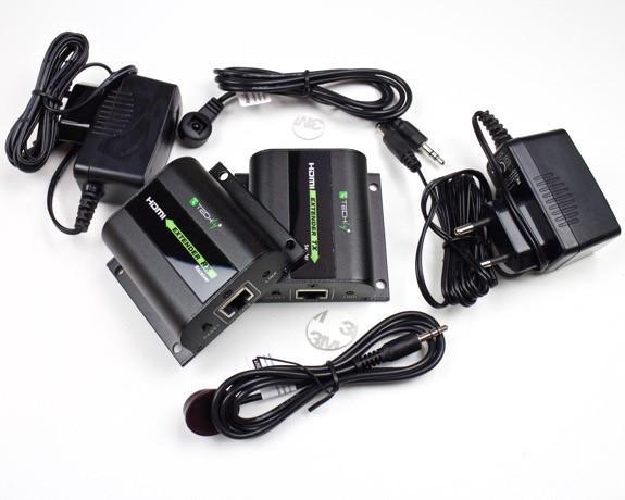 Extender HDMI Full HD 3D IR su cavo Cat5E/6/6A/7 60m Autoregolato - Techly IDATA EXT-E70I